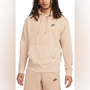 NIKE CLUB FLEECE PULLOVER HOODIE Color DK Driftwood Men’s Size L Large